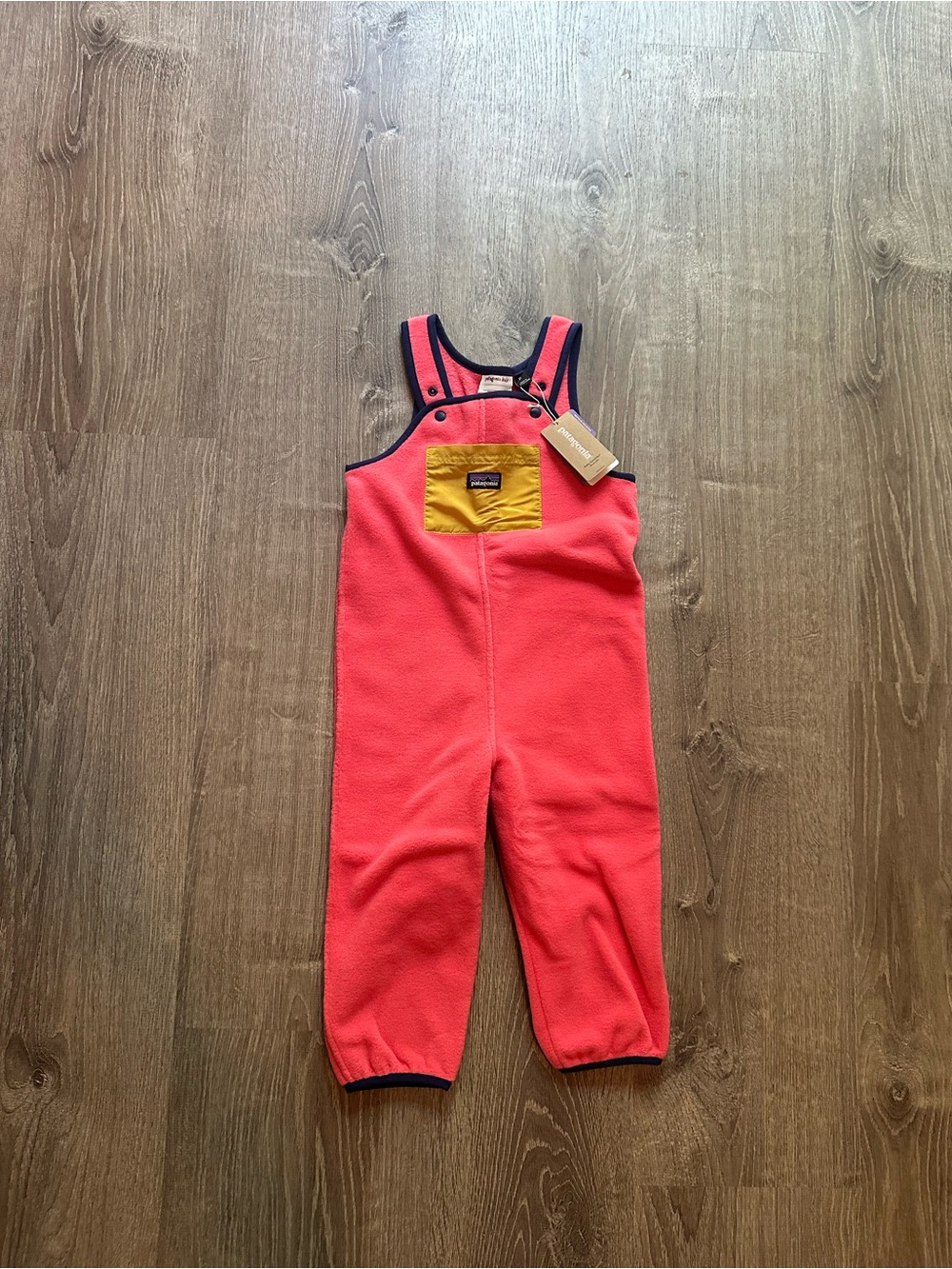 NWT Patagonia 3T Pink Synchilla Jumpsuit Overalls